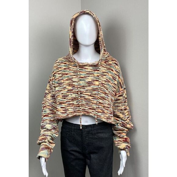 Urban Outfitters Out From Under Jenny Cropped Hoodie Sweatshirt Womens Medium BS - Picture 2 of 8